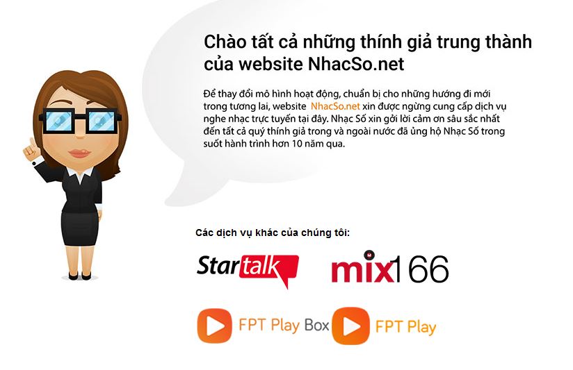 Dịch vụ NhacSO.net chính thức đóng cửa sau hơn 10 năm hoạt động