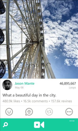 Người dùng Windows Phone 8.1 “đua sức” gia nhập cộng đồng Vine. 