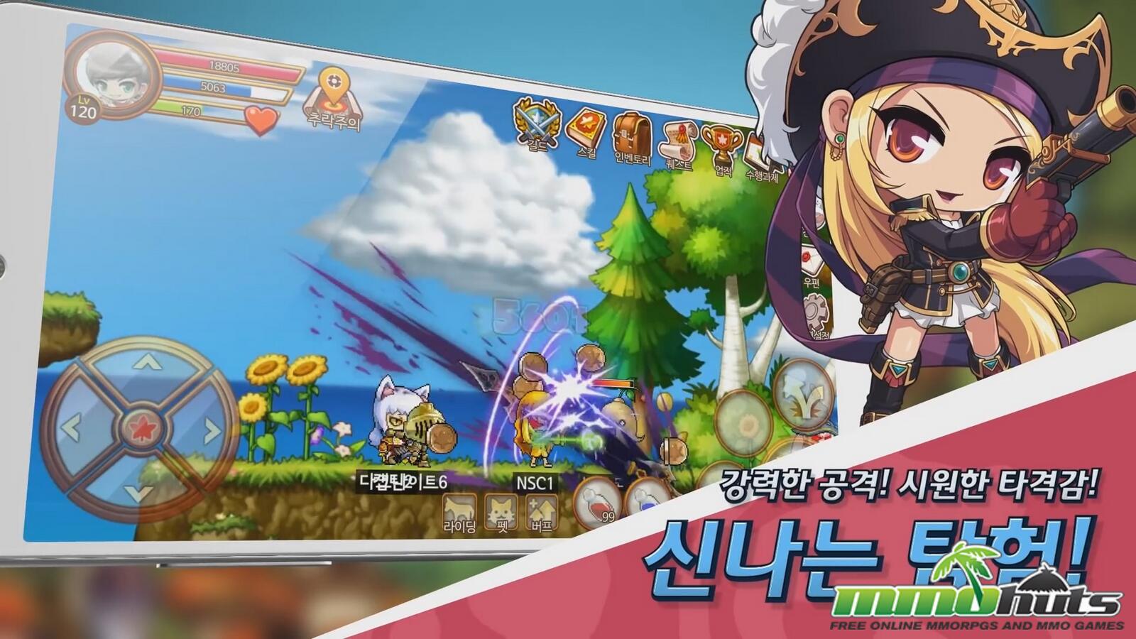 Cùng nghía qua MapleStory M - Gần như giống hệt với bản gốc trên PC
