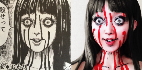 Cô gái cosplay manga kinh dị nổi tiếng của Nhật Bản lại khiến nhiều người khóc thét
