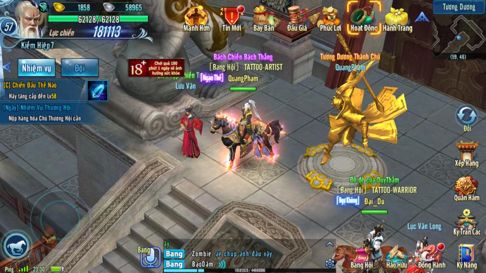 Võ Lâm Truyền Kỳ Mobile: Bang chủ Vô Danh trở thành Thành Chủ Tương Dương