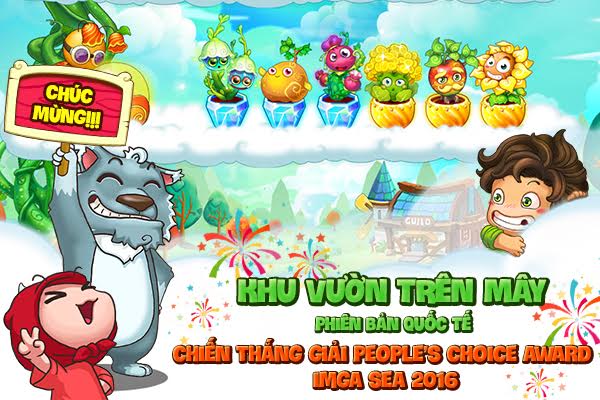 Khu Vườn Trên Mây Mobile phiên bản quốc tế thắng lớn tại sự kiện IMGA SEA 2016
