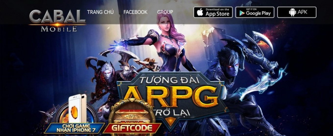 Nhìn landing page Cabal Mobile chất thế kia, không chen chân báo danh thì phí!