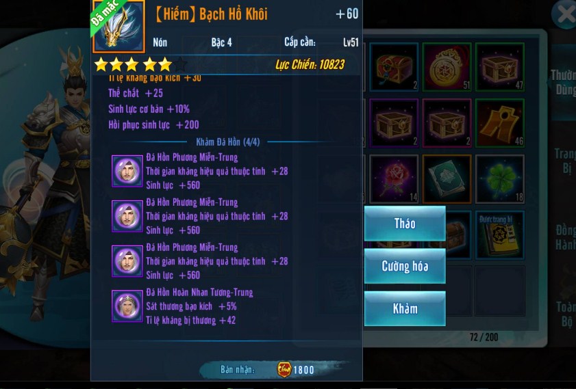 Võ Lâm Truyền Kỳ Mobile: Hướng dẫn đầy đủ về Đá hồn