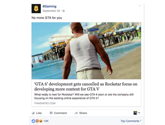 Facebook đã gián tiếp giúp lan truyền những tin đồ thất thiệt về các tựa game