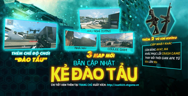 Cộng đồng Xuất Kích rần rần với map mới, chế độ chơi mới, vũ khí mới
