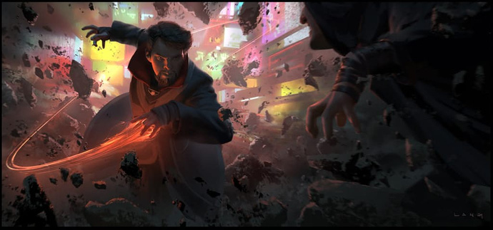 Hé lộ những hình ảnh ý tưởng ban đầu của bộ phim đình đám Doctor Strange