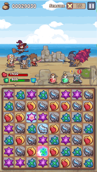 Hero Emblems - Khi xếp kim cương kết hợp nhập vai đánh quái