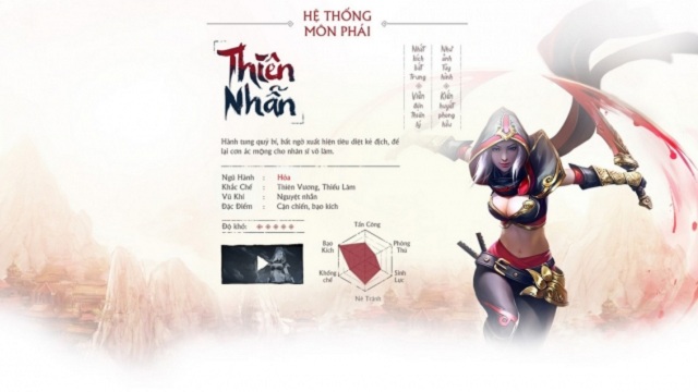 Võ Lâm Truyền Kỳ Mobile: Hướng dẫn tăng điểm kĩ năng cho Thiên Nhẫn