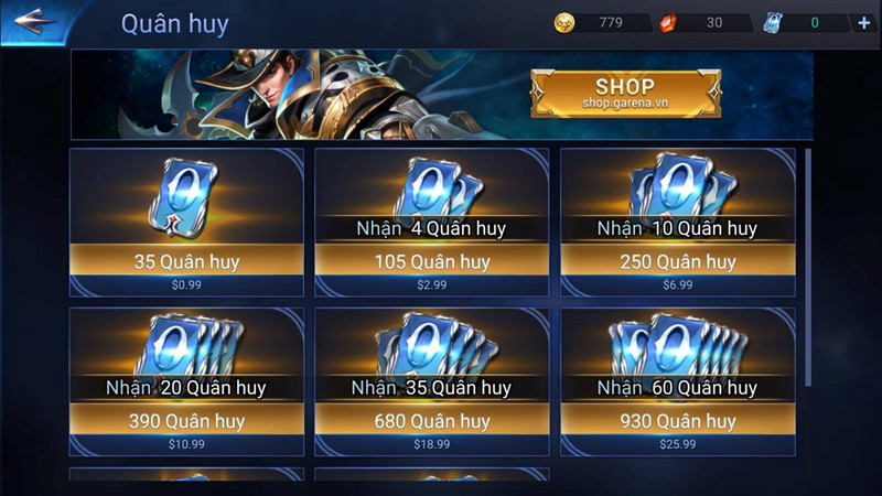Hướng dẫn cách nạp Quân Huy cho tất cả mọi thiết bị - Lag.vn