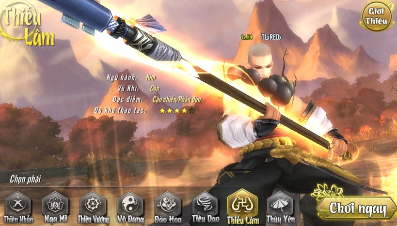 Võ Lâm Truyền Kỳ Mobile: Hướng dẫn tăng điểm kỹ năng cho Thiếu Lâm