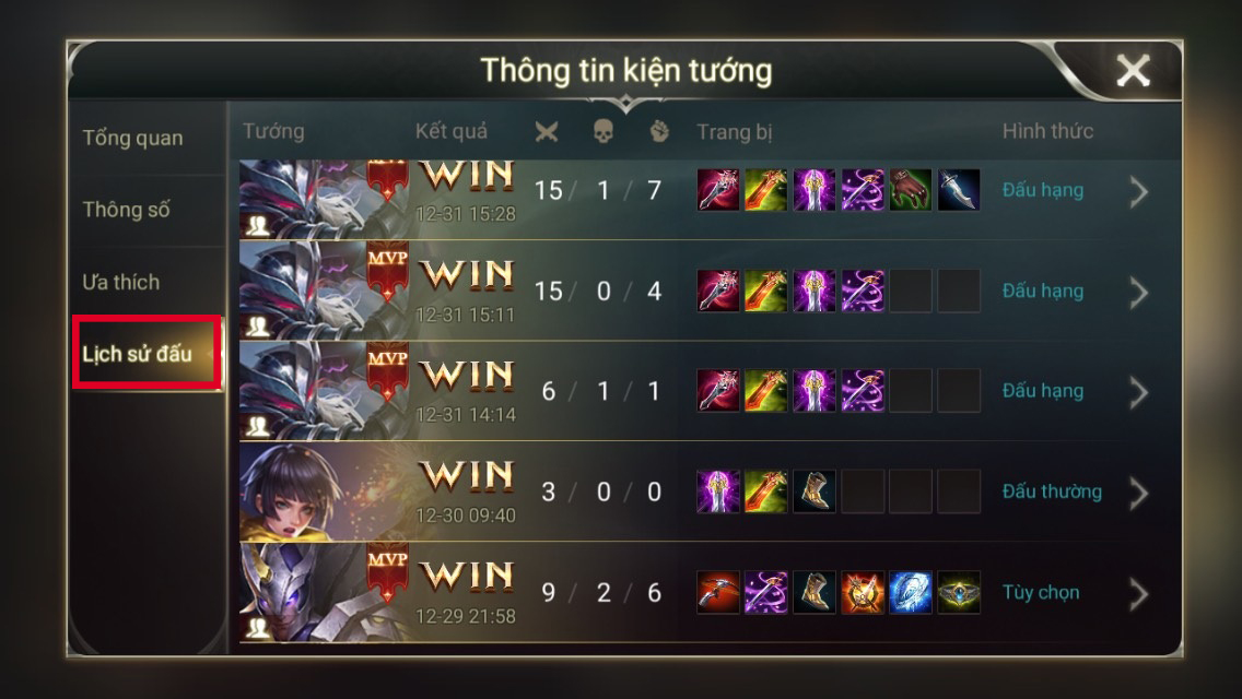 Liên Quân Mobile: Hướng dẫn cách tham khảo lên trang bị chuyên nghiệp trong game