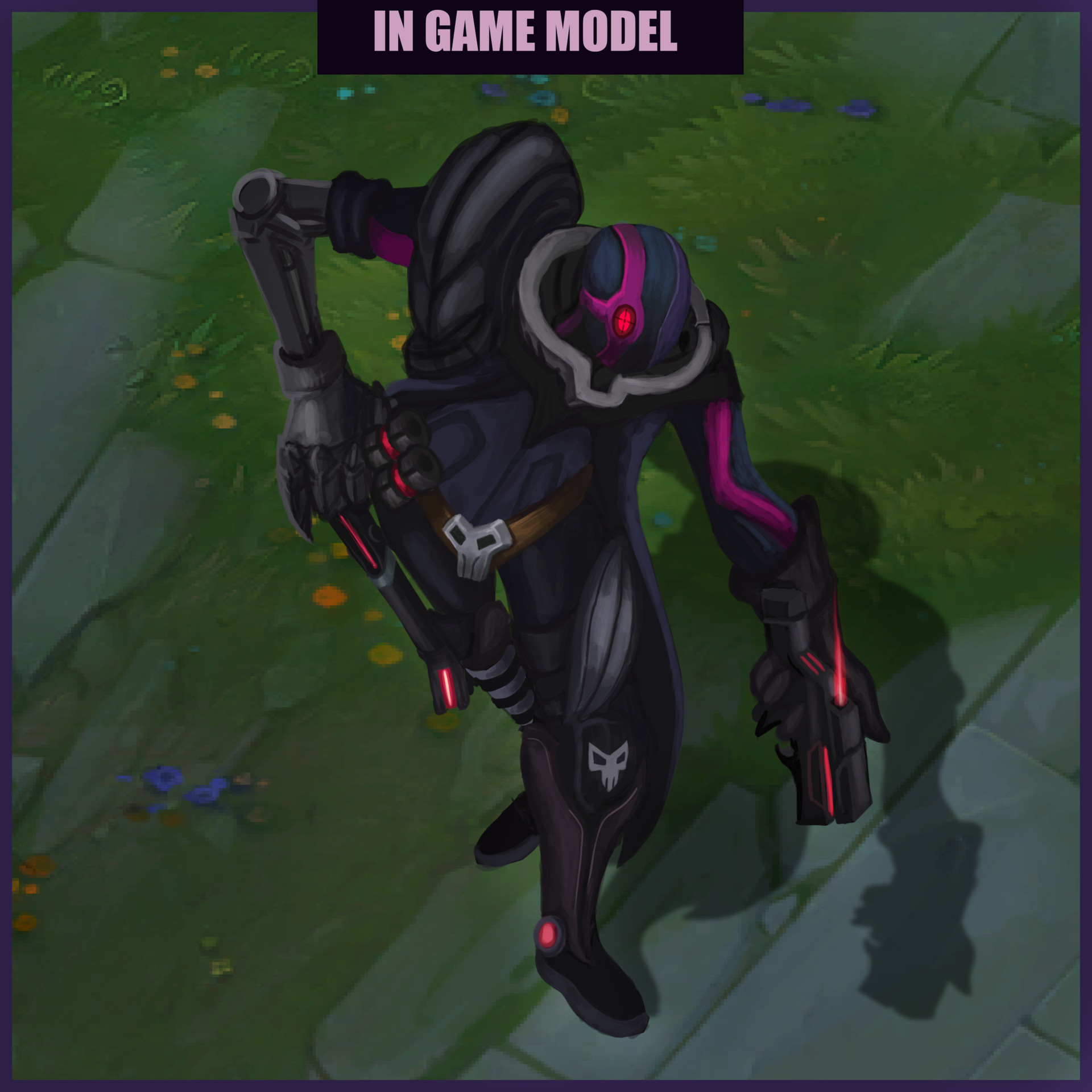 LMHT: Cùng đến với trang phục Jhin “Hiểm Hoạ Không Gian” do fanmade trong lúc chờ đợi “Huyết Nguyệt”