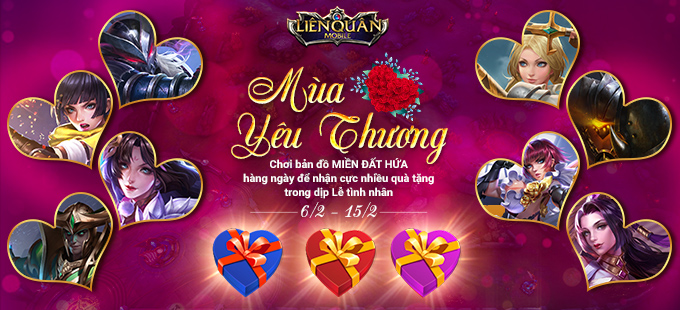 LIÊN QUÂN MOBILE: CHÙM SỰ KIỆN VALENTINE - MÙA YÊU THƯƠNG