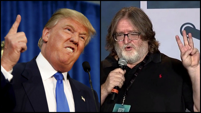 Chủ tịch Valve - Gabe Newell đang bày tỏ mối quan ngại về Tân Tổng Thống Donald Trump