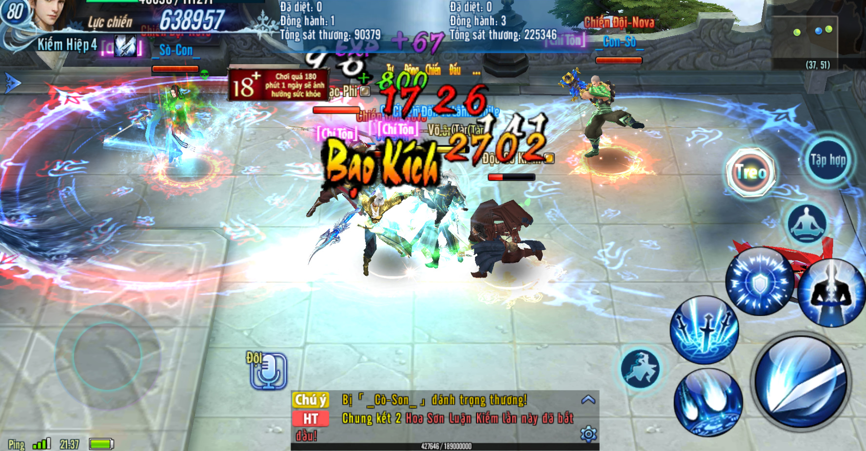 VLTK Mobile: Điều chỉnh giờ Công Thành Chiến nhằm tránh giờ Hoa Sơn Luận Kiếm