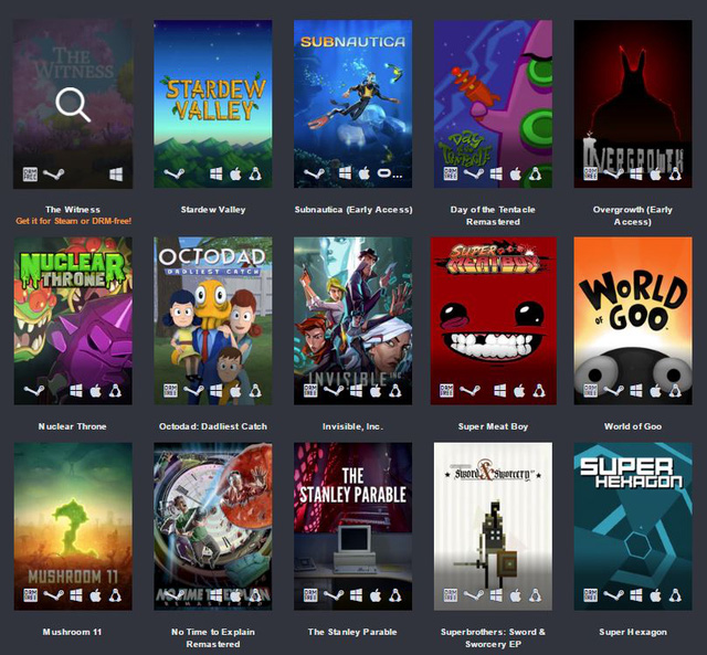 HOT: Humble Bundle khuyến mãi khủng cho gói game chất lượng cao