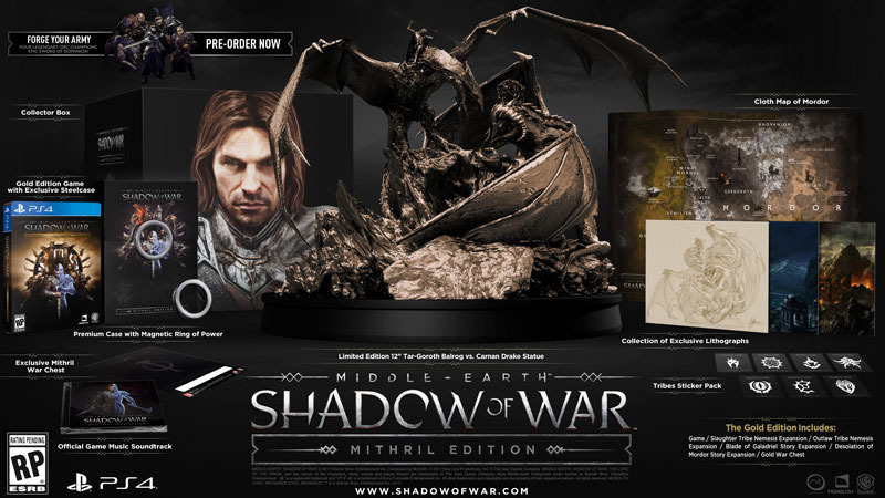 Middle Earth: Shadow of War được hé lộ cùng gói Mithril và Gold Edition hấp dẫn
