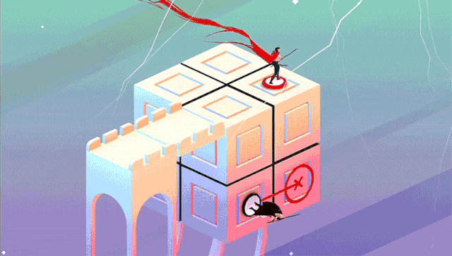 
Một ví dụ về cách tiêu diệt kẻ thù trong Euclidean Lands.
