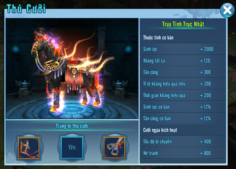 Võ Lâm Truyền Kỳ Mobile: Thú cưỡi - Sức mạnh bị lãng quên