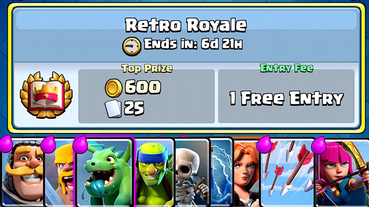 Clash Royale: Các deck Retro mạnh nhất có thể thắng Tournament dễ dàng