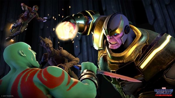 Thanos xuất hiện trong trailer đầu tiên của game Guardians of the Galaxy