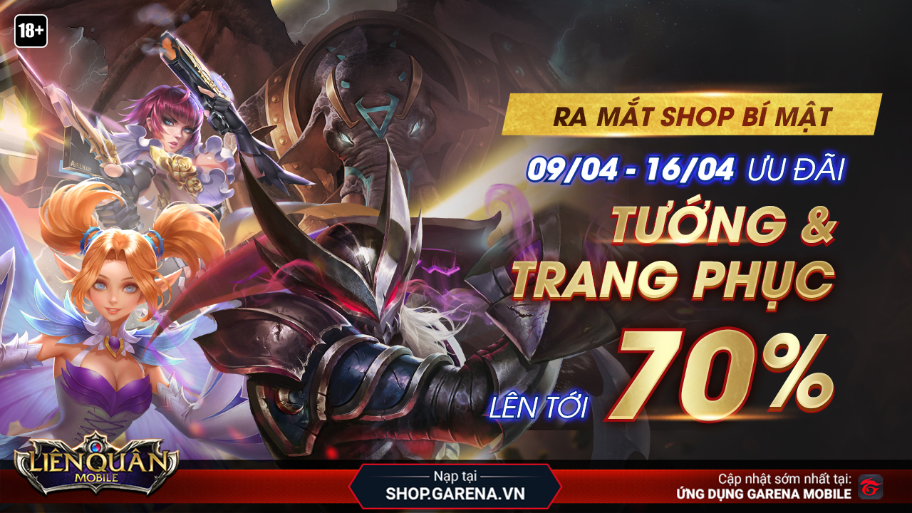 RA MẮT SHOP BÍ MẬT: CƠ HỘI SỞ HỮU TƯỚNG & TRANG PHỤC ĐƯỢC GIẢM GIÁ LÊN TỚI 70%