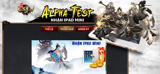 Game Việt Kim Dung Quần Hiệp Truyện chính thức mở đăng ký Alpha Test, tặng Ipad Mini