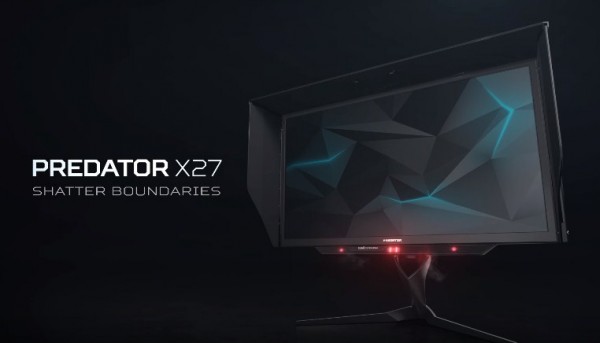Acer ra mắt màn hình chơi game Predator X27 - độ phân giải 4K, tần số quét 144Hz và hơn thế nữa