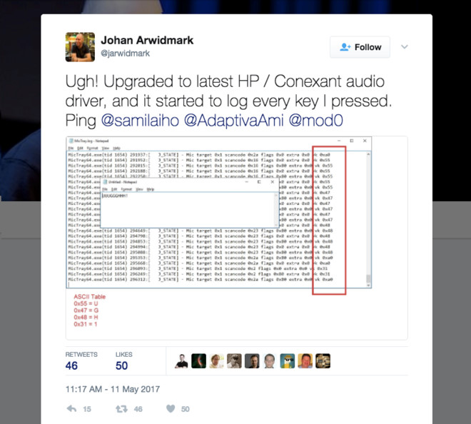 Laptop HP dính keylogger nguy hiểm