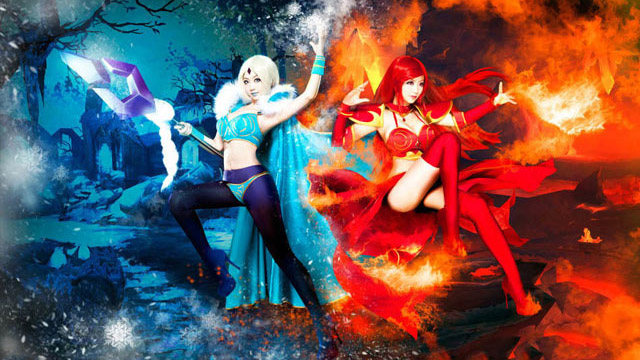 Ấn tượng với Cosplay Dota 2 "Lửa và Băng"