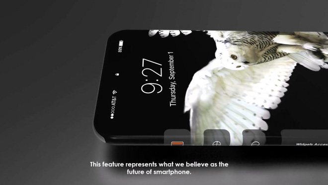 Xem clip mô tả 1 concept lý tưởng cho Iphone 8 sắp ra mắt năm 2017