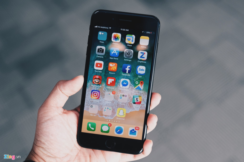 Dùng thử iOS 11 trên iPhone 7 Plus ở VN