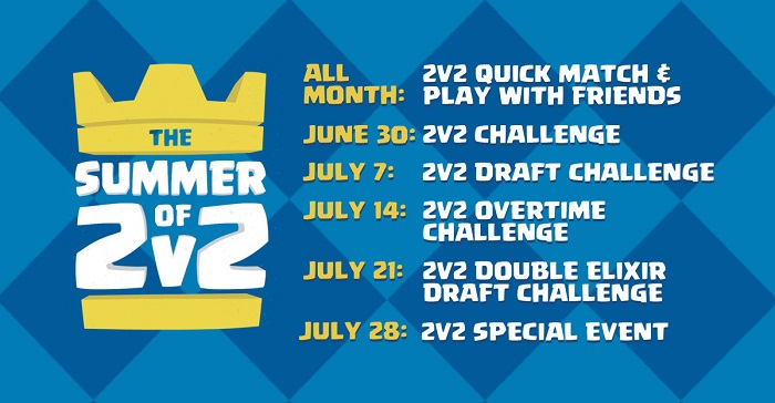 Clash Royale: Bạn đã chuẩn bị cho hàng loạt sự kiện Mùa Hè 2v2 chưa?