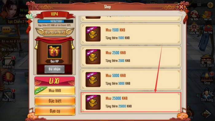 Quan Vân Trường: Tổng hợp những cách nạp Kim Nguyên Bảo đơn giản và bảo đảm nhất