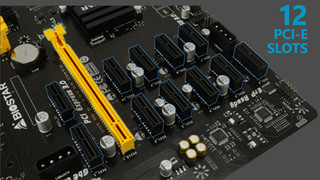 BIOSTAR giới thiệu mainboard 12 khe cắm GPU cho dân cày chuyên nghiệp