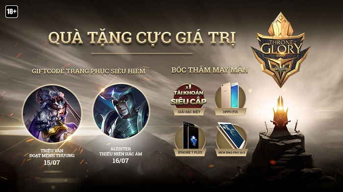 Garena TOG 2017: Những phần quà nào đang chờ đón bạn tại sự kiện LQM lớn nhất năm nay