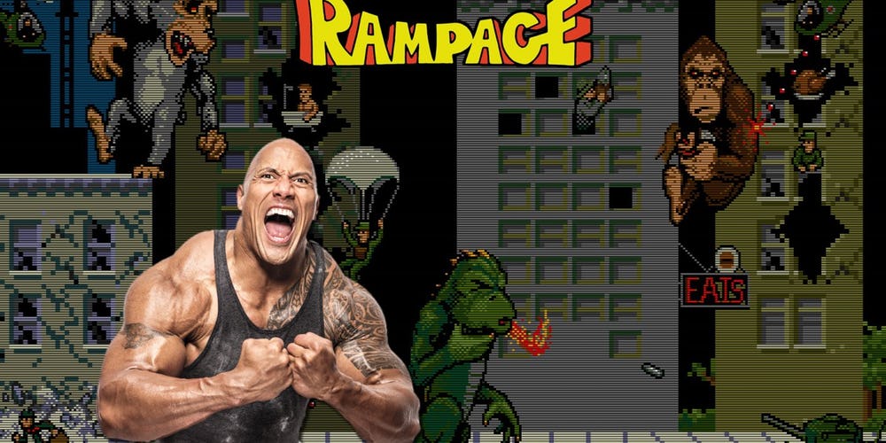 Bom tấn "Rampage" của The Rock chính thức đóng máy