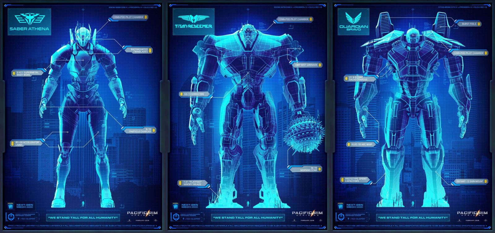 "Pacific Rim: Uprising" hé lộ hình ảnh đầu tiên của các siêu robot Jaeger