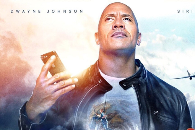 Ngôi sao điện ảnh “The Rock” hợp tác với Apple, ra mắt bộ phim với sự góp mặt của Siri