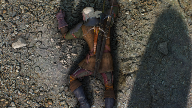 Xuất hiện bản mod biến The Witcher 3 thành game sinh tồn, Geralt phải bò xuống đất ăn cỏ vì... quá đói