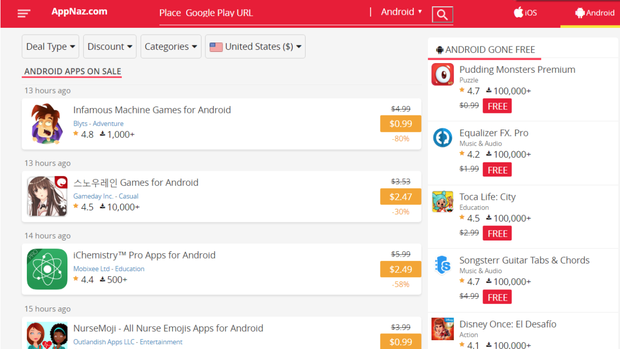 Appnaz - Công cụ săn ứng dụng giá rẻ dành cho mọi người