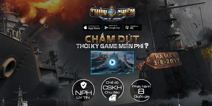 Thủy Chiến Mobile chốt ngày mở máy chủ và miễn phí hoàn toàn