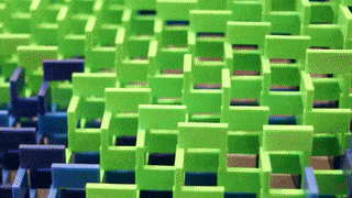 18 cảnh công trình Domino sụp đổ vô cùng đã mắt được thực hiện 16