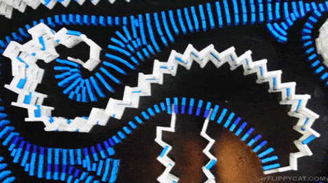 18 cảnh công trình Domino sụp đổ vô cùng đã mắt được thực hiện 12