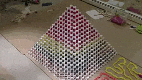 18 cảnh công trình Domino sụp đổ vô cùng đã mắt được thực hiện 5