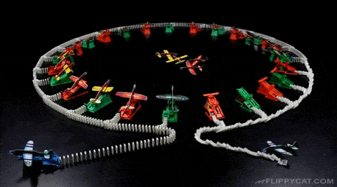 18 cảnh công trình Domino sụp đổ vô cùng đã mắt được thực hiện 11