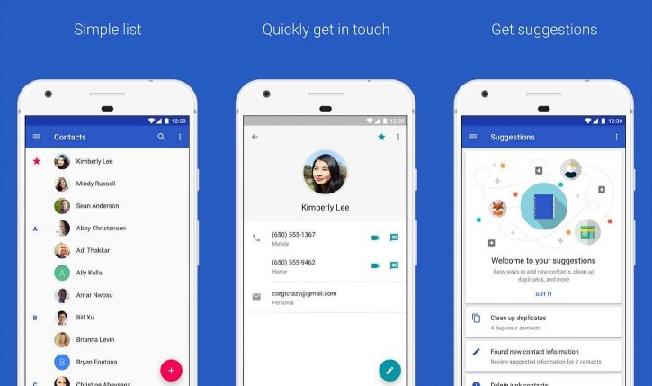 Đã có thể tải về ứng dụng Google Contact trên bất kỳ thiết bị Android nào chạy Lollipop trở lên