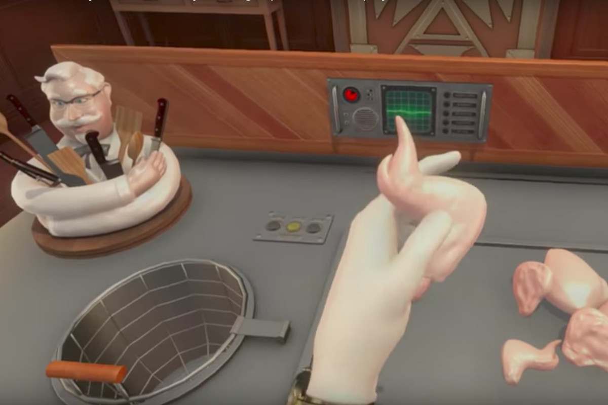 Choáng với tựa game thực tế ảo dạy làm gà mà như game kinh dị