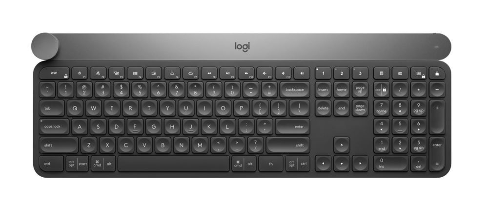 Bàn phím CRAFT của Logitech sẽ cải thiện hiệu năng làm việc của bạn với con quay tiện dụng.